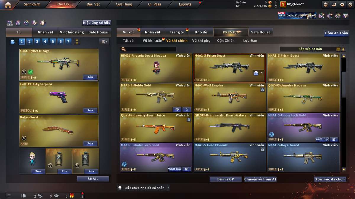 shop acc cf uy tin gia re